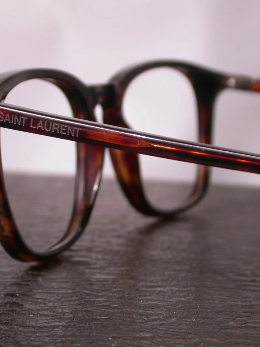 Authentic Saint Laurent PARIS Tortoise Luxury Eyeglasses Frames Made in Italy